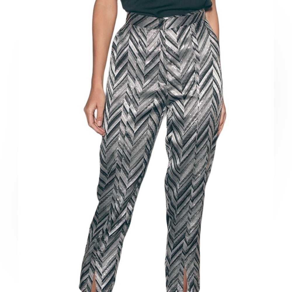 Lulu’s Creative Thinking Silver Multi Metallic Tr… - image 4